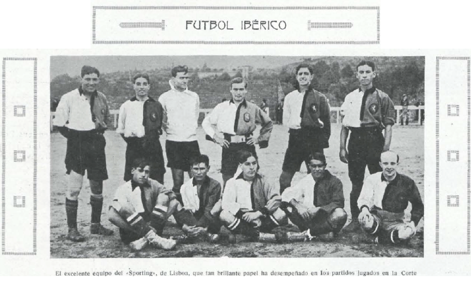 Madrid F.C. contra Sporting de Lisboa Diciembre 1915